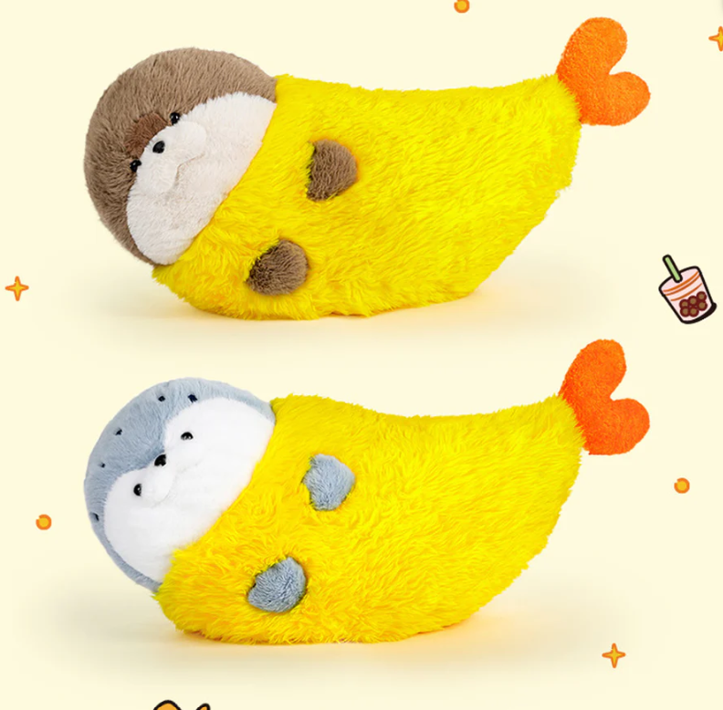 Hải cẩu bông tempura xám